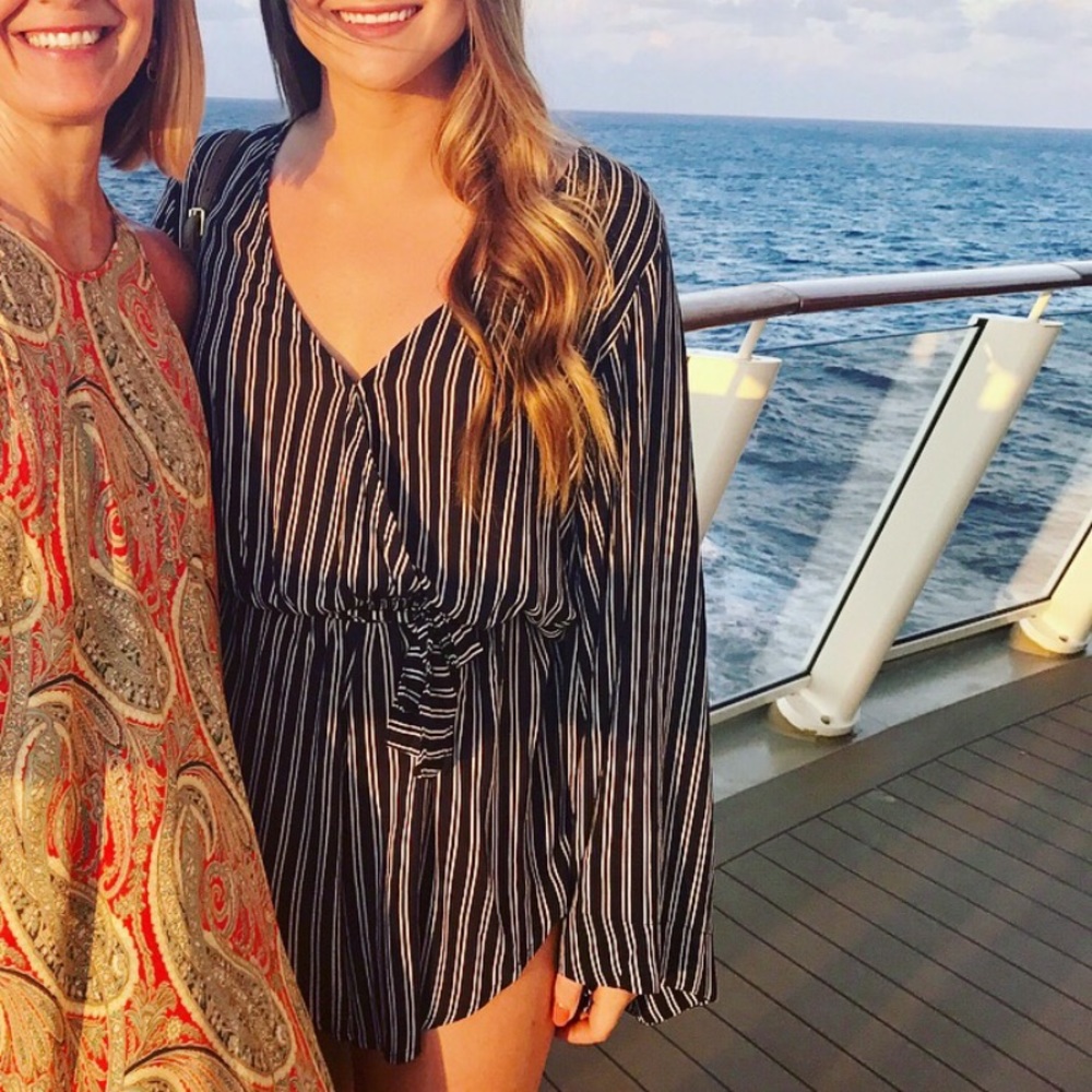 Anthropologie Striped Romper!